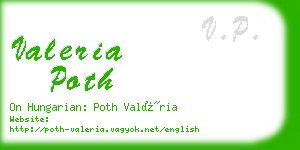 valeria poth business card